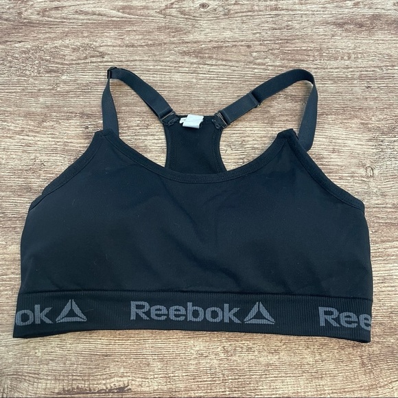 Reebok Black Razor Back Sports Bra - Picture 1 of 3